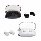 Audifonos Inalambricos Con Conexion Bluetooth Incluye Base Para Cargar Los Audifonos Y Cable Usb Colores Blanco Y Negro