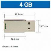 Armazon Para Usb Para Proyectos En Pvc 4Gb